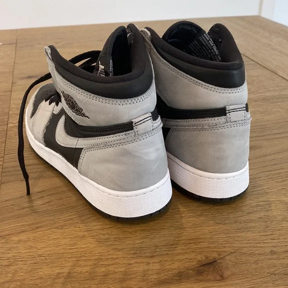 Nike Air Jordan sneakers, Gray/Black, pre-owned, Size Youth US 7 - Picture 7 of 14